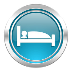 hotel icon, bed sign