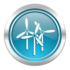 windmill icon, renewable energy sign