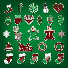 Christmas stickers set
