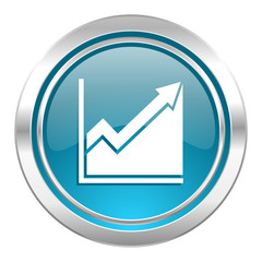 histogram icon, stock sign