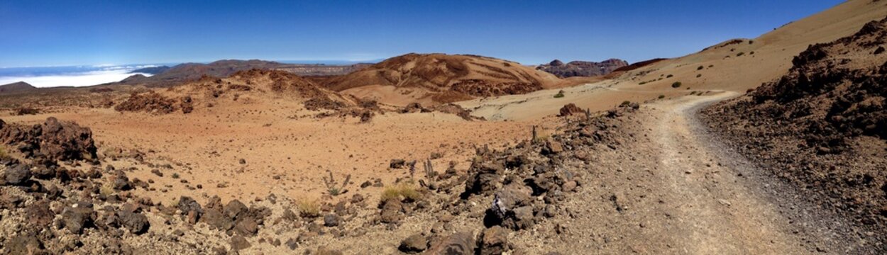 Panoramiczny widok pustyni