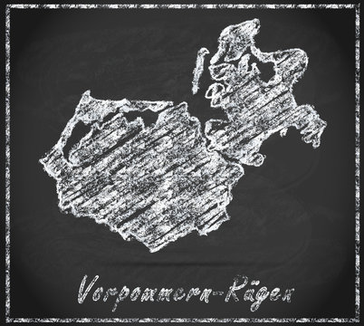 Karte von Vorpommern-Ruegen
