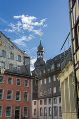 Obraz premium Monschau in Eifel as Old Town