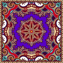 silk violet colour neck scarf