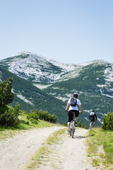 Fototapeta premium Mountain biking