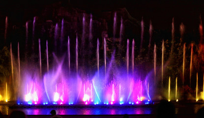 fountain show in Vietnam