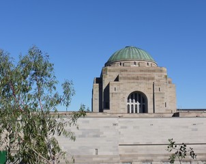 Fototapeta na wymiar The Australian War Memorial in Canberra in Australia