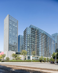 Obraz na płótnie Canvas modern cityscape and office building