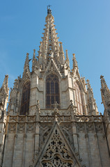 Fototapeta na wymiar Cathedral of Barcelona
