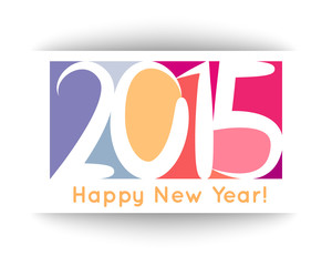 Happy New Year 2015 banner. Vector illustration for holiday