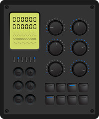 Vector control panel for a digital device