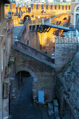 Inside the Castel Sant`Angelo in Rome