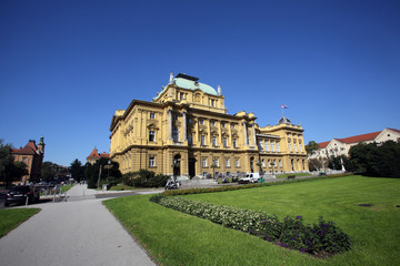 Fototapeta premium Croatian National Theatre in Zagreb, Croatia.