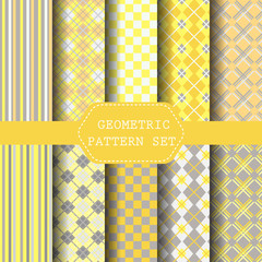 yellow and gray patterns