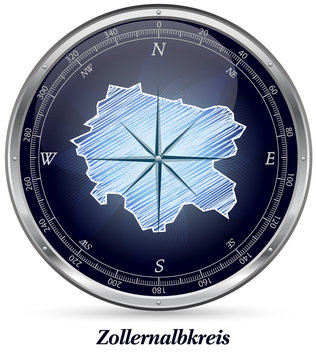 Karte von Zollernalbkreis