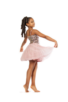 Beautiful little girl dancing