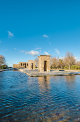 Obraz premium The Temple of Debod in Madrid, Spain.