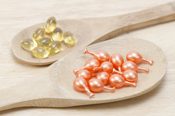 vitamins medicine isolated on white