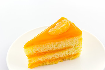 Oranges cake slice,fruit cake.
