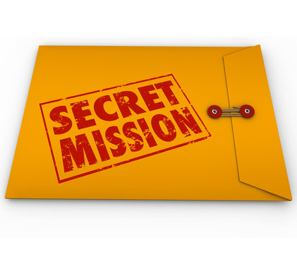 Secret Mission Dossier Yellow Envelope Assignment Job Task
