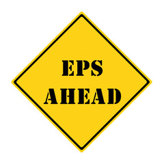 Obraz premium EPS Ahead Sign