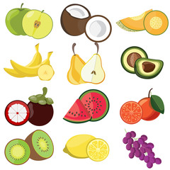 set of fruit icon