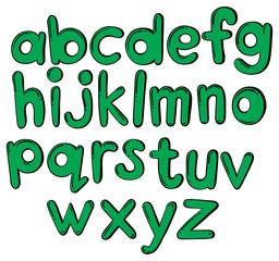 Naklejka premium Letters of the alphabet