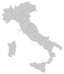 イタリアの地図