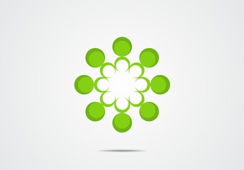 flower, icon, logo, team work, symbol, eco, green