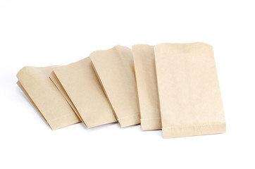 paper bag isolated on white background