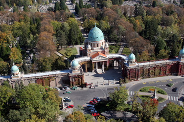 Naklejka premium Mirogoj cemetery in Zagreb. Croatia.