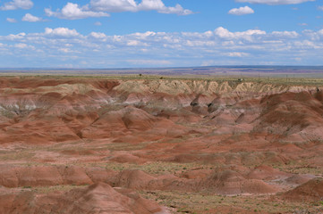 Beautiful, colorful landscape of the Painted Desert in northern