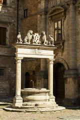 Stone fountain in Tuscany