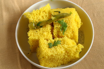 Indian breakfast - Khaman Dhokla