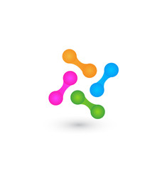 Logo hi-tech icon vector.