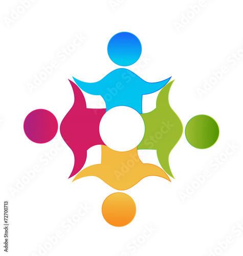 Teamwork Unity Workers People Logo Design Wall Mural Wallpaper Murals Glopphy Teamwork Unity Workers People Logo Design Wall Mural Wallpaper Murals Glopphy