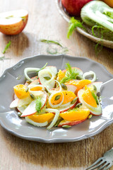 Orange with Apple and Fennel salad