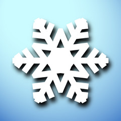 Cut out christmas snowflake