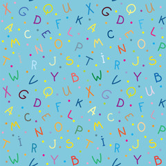 The letters. seamless texture