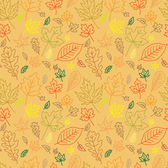 seamless texture of autumn