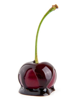 cherry in a chocolate