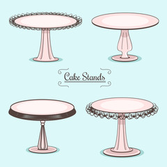 set of cake stands © hollymolly