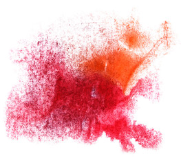 art red orange watercolor ink paint blob watercolour splash col