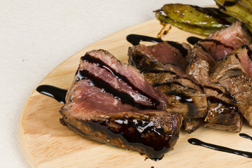Cooked meat - Stock Image macro.