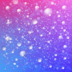 Colorful magic snow sky