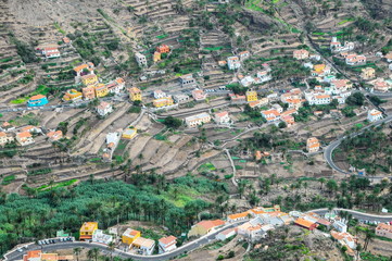 Typical Colored Colonial Spanish Building