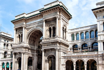 Fototapeta na wymiar The Galleria Vittorio Emanuele II in Milan, Italy.