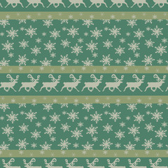 vintage Christmas Seamless Pattern