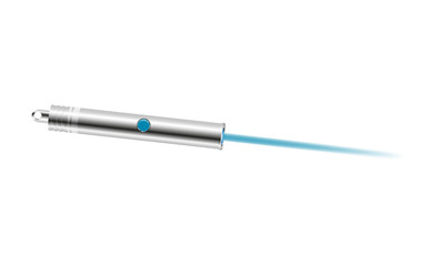 Naklejka premium Laser pointer with blue light