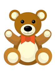 Cartoon bear - caricature - illustration for the children